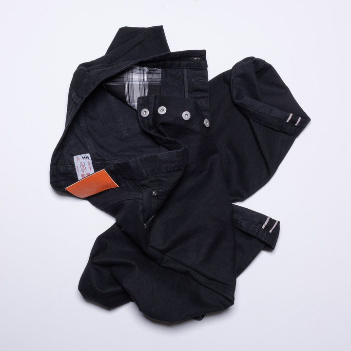 Straight-wide Selvedge Denim Black