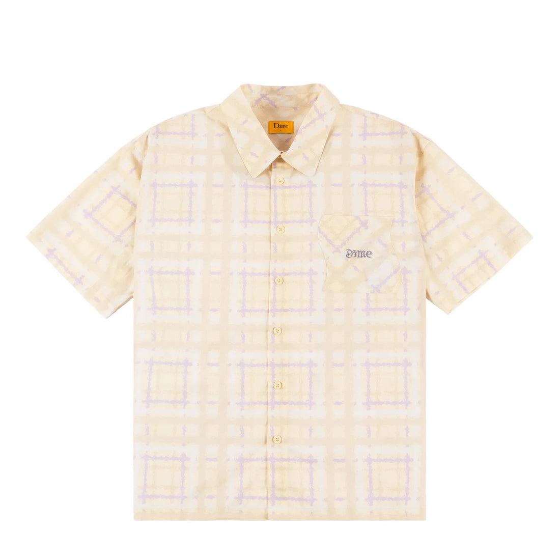 Dime RESORT PLAID SHIRT Cream Multi