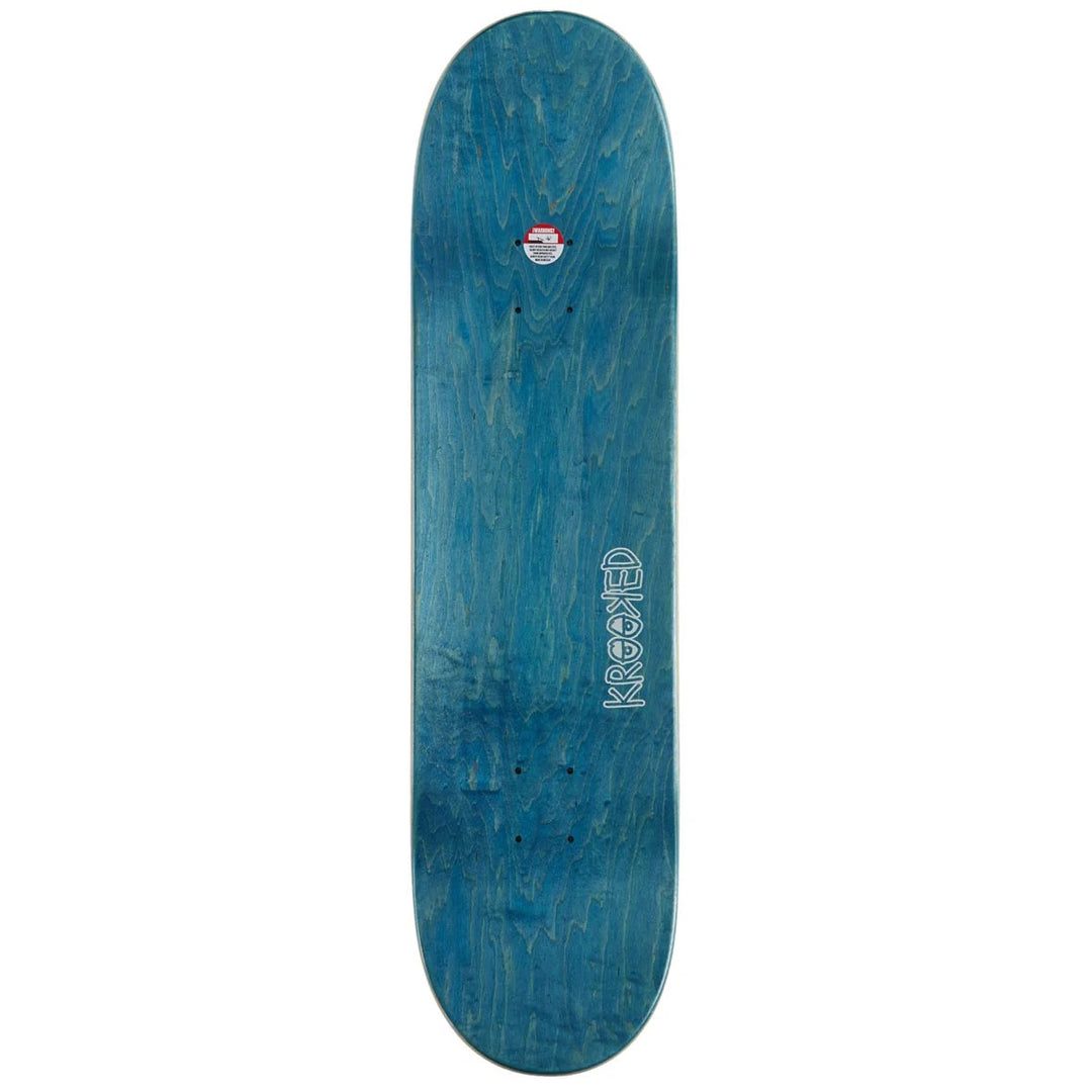 Krooked Skateboards Worrest Gold Burd Slick Skateboard Deck 8.3