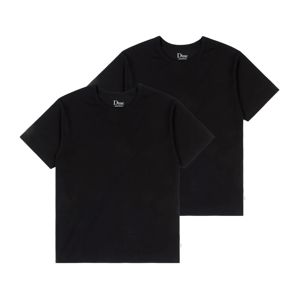 DIME 2 PACK T-SHIRTS Black