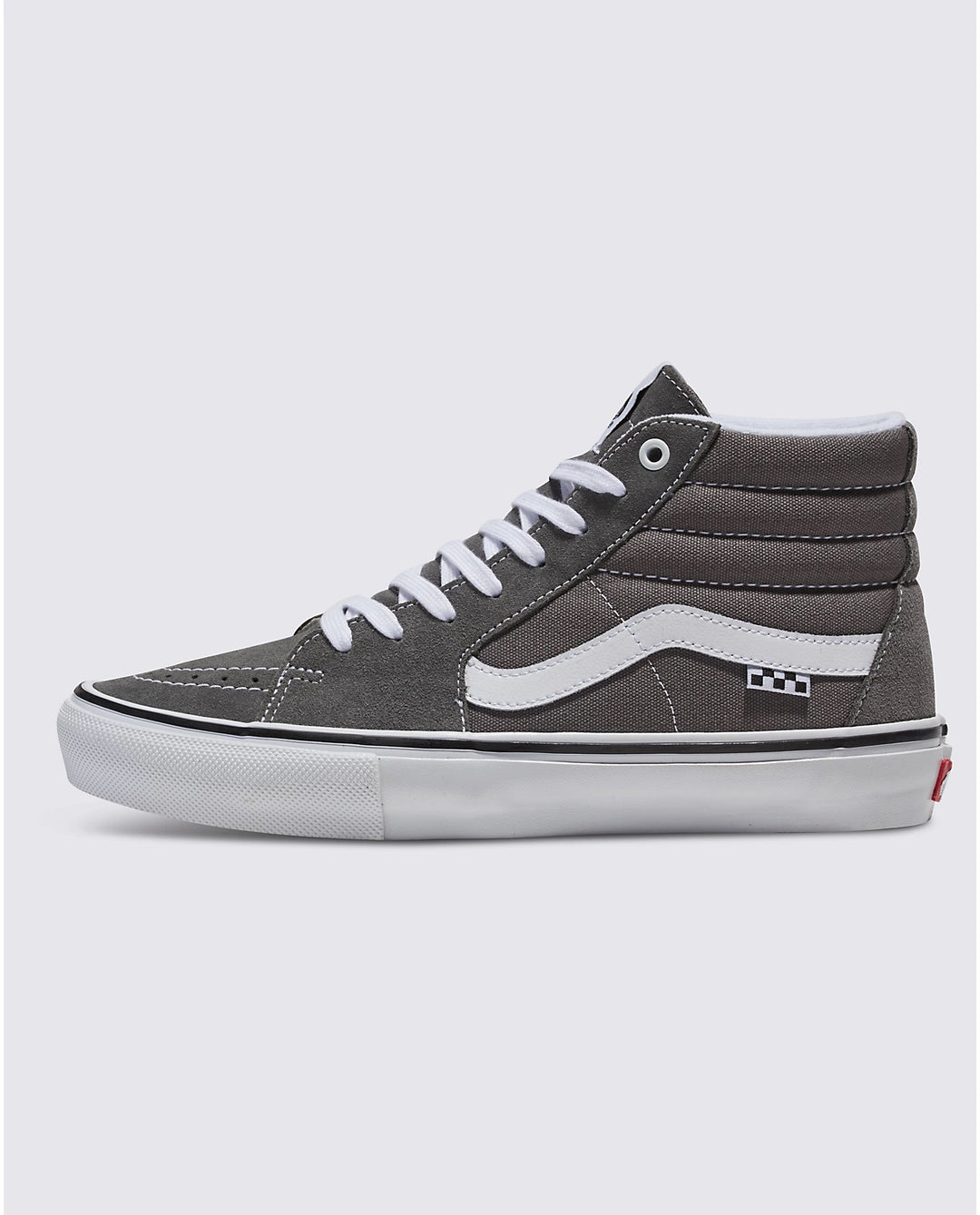 Vans Skate Sk8-Hi Shoe Pewter Grey White – moceanskate