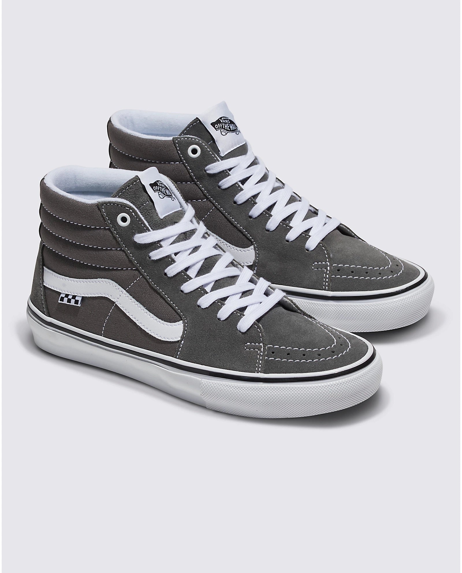 Vans Skate Sk8-Hi Shoe Pewter Grey / White