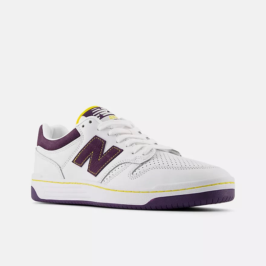 New Balance Numeric 480 White with Purple
