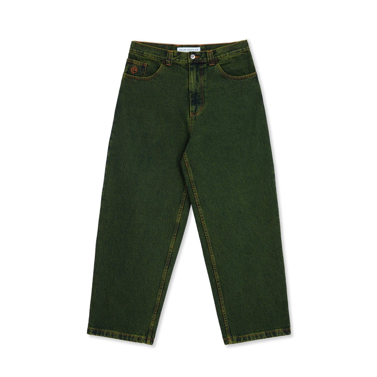 Polar Skate Co. BIG BOY PANTS - CHARTREUSE / BLUE