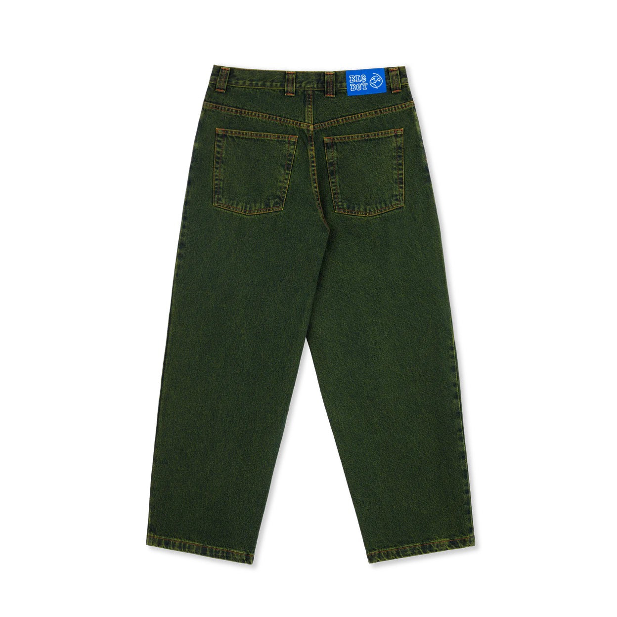 Polar Skate Co. BIG BOY PANTS - CHARTREUSE / BLUE