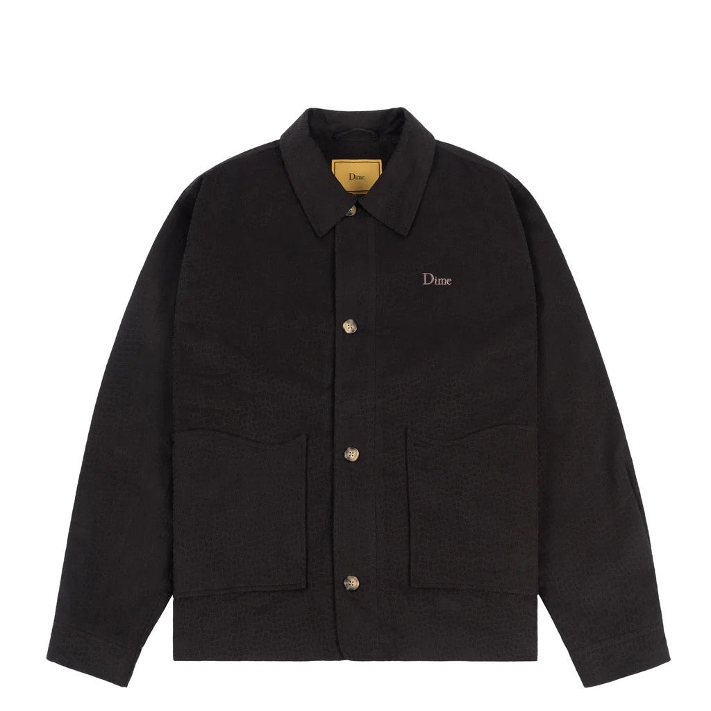 DIME PRINTED CORD JACKET Black