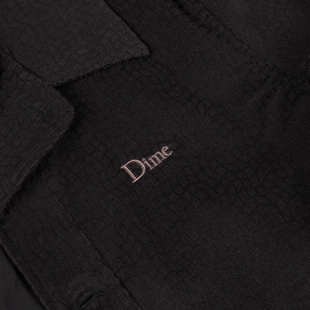 DIME PRINTED CORD JACKET Black