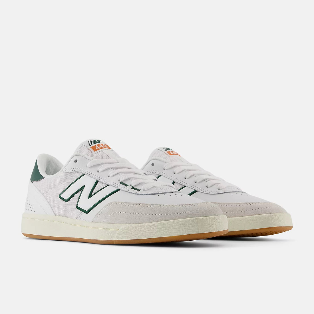 New Balance Numeric 440 V2 White with Forest Green