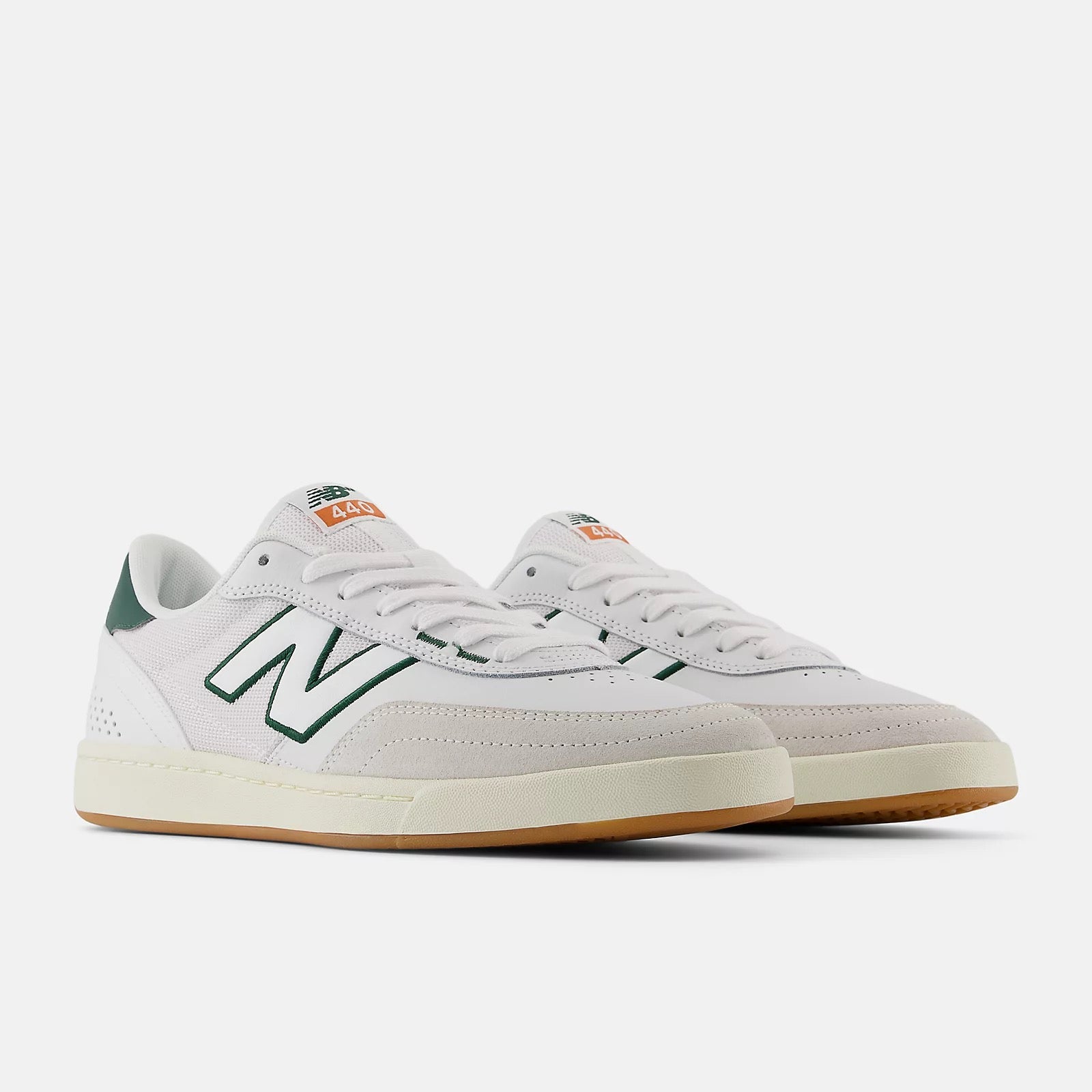 New Balance Numeric 440 V2 White with Forest Green