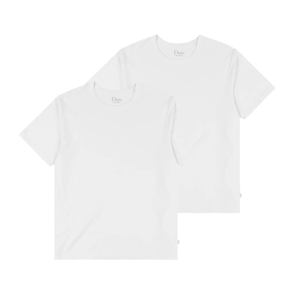 DIME 2 PACK T-SHIRTS White