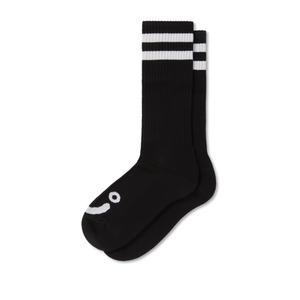 Polar Skate Co. Rib Socks Long White/Black