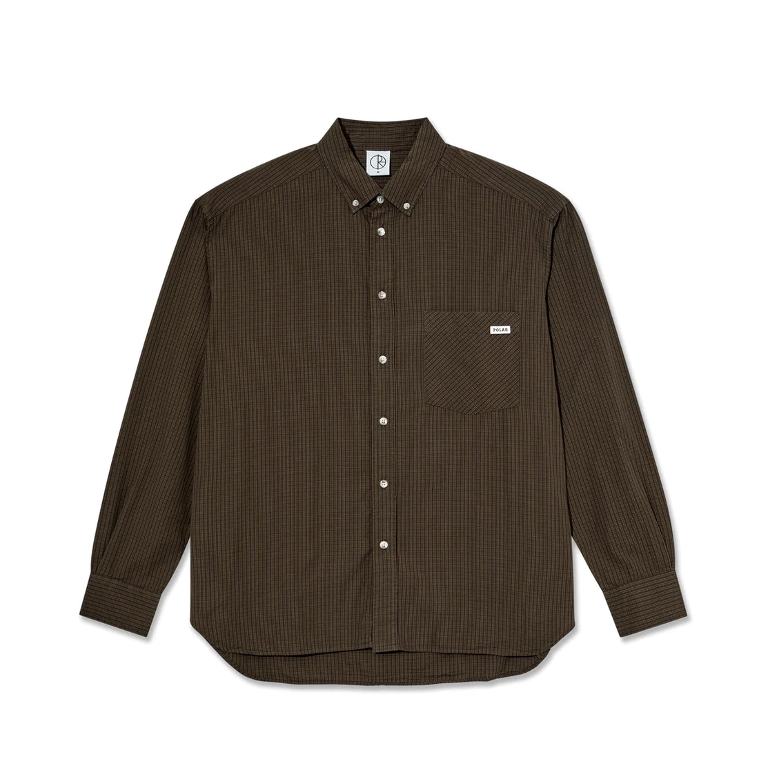 Polar Skate Co. BEN LS SHIRT | POPLIN - BROWN