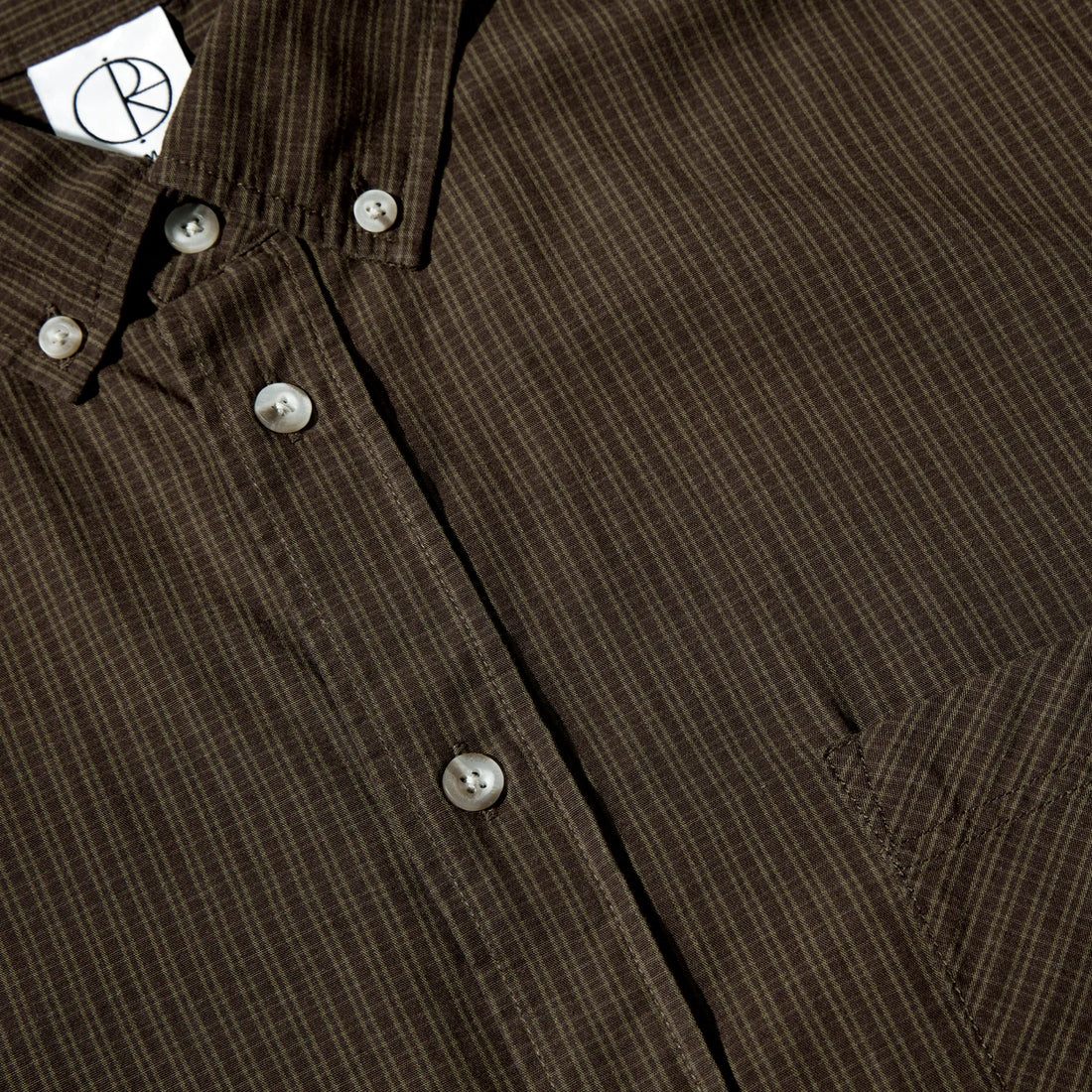 Polar Skate Co. BEN LS SHIRT | POPLIN - BROWN