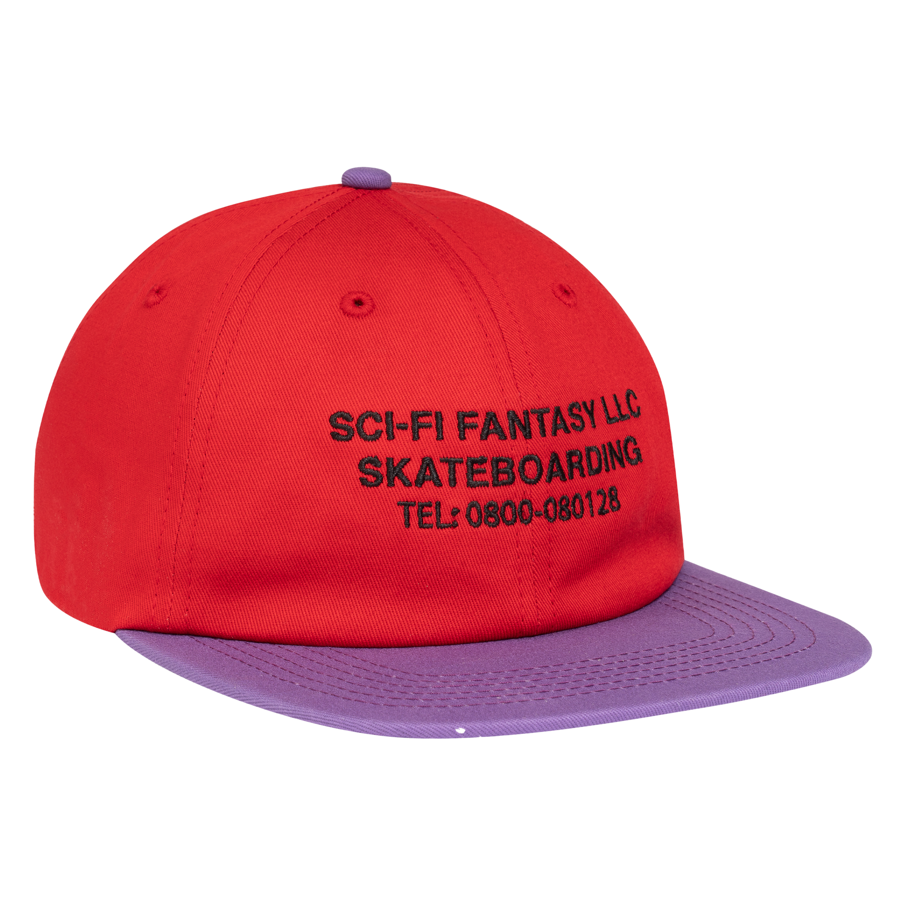 Sci-Fi Fantasy Business Post Hat  Red/Violet