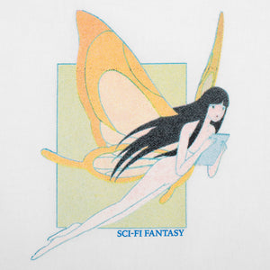 Sci-fi Fantasy Moth Girl Tee White