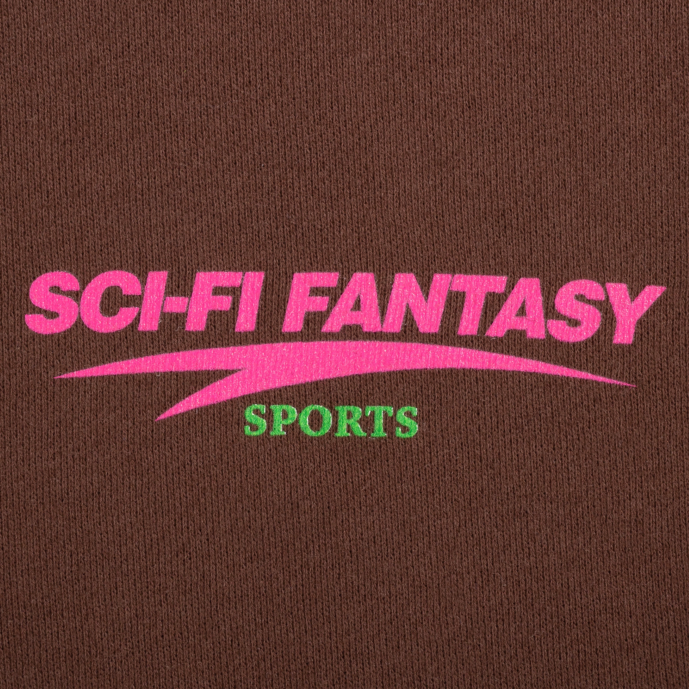 Sci-fi Fantasy Sports Fleece Crewneck Brown