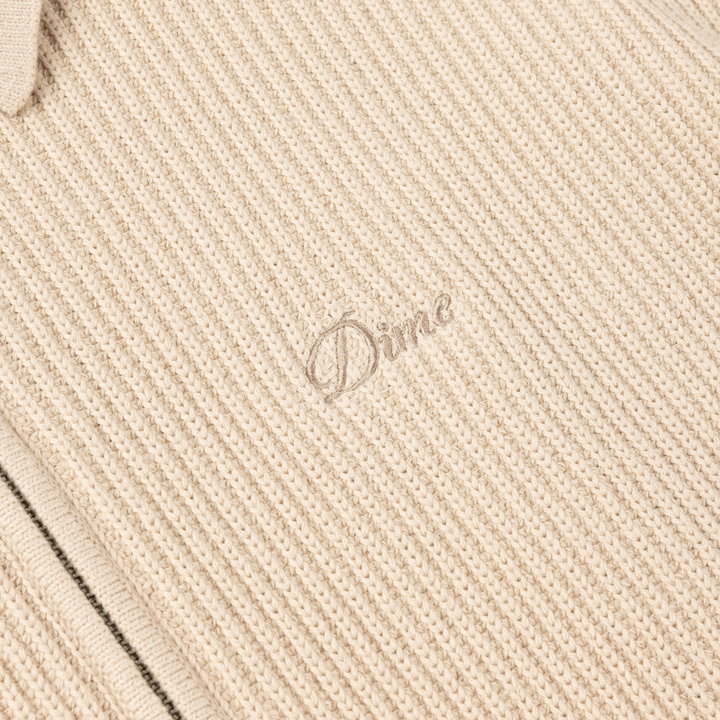Dime Double Zip Knit Tan