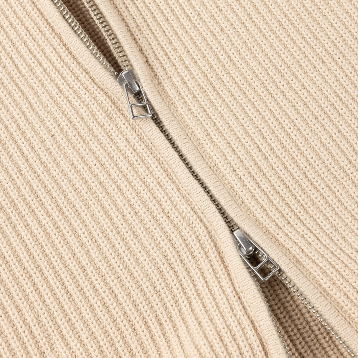 Dime Double Zip Knit Tan