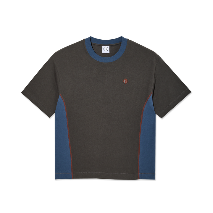 Polar Skate Co. Surf Panel Tee Dirty Black/Grey Blue