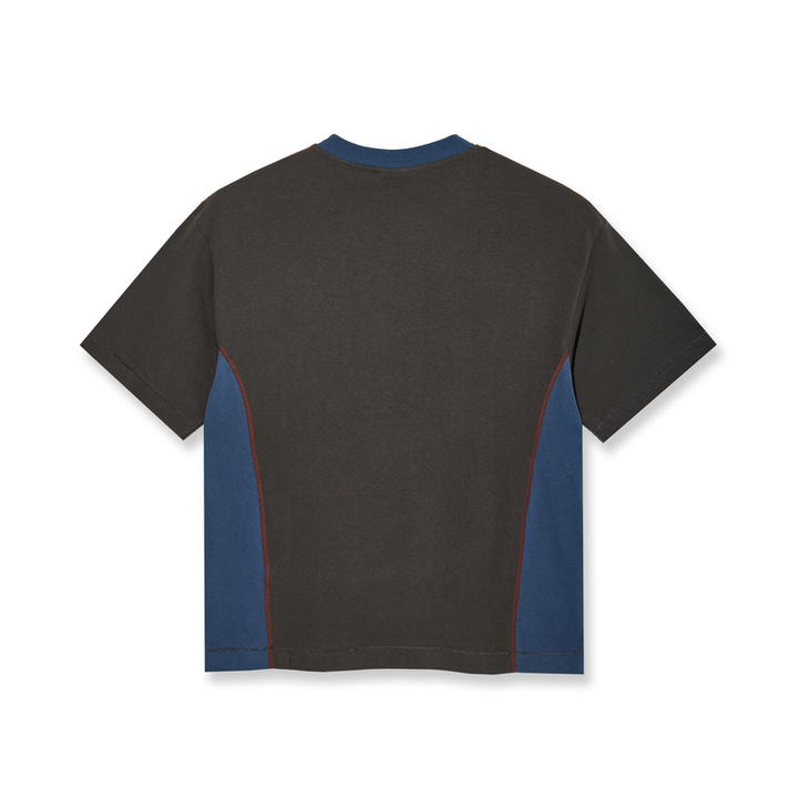 Polar Skate Co. Surf Panel Tee Dirty Black/Grey Blue