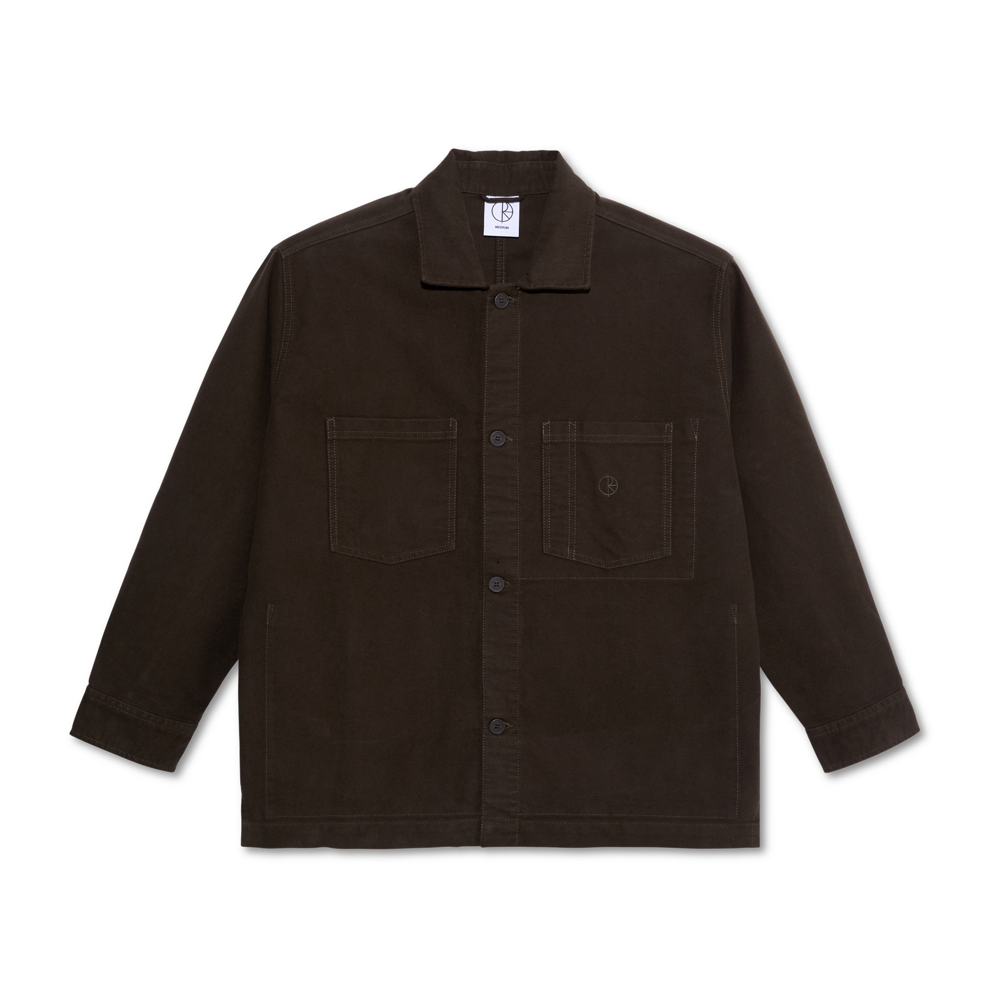 Polar Skate Co. Theodore Overshirt / Brushed Twill Brown