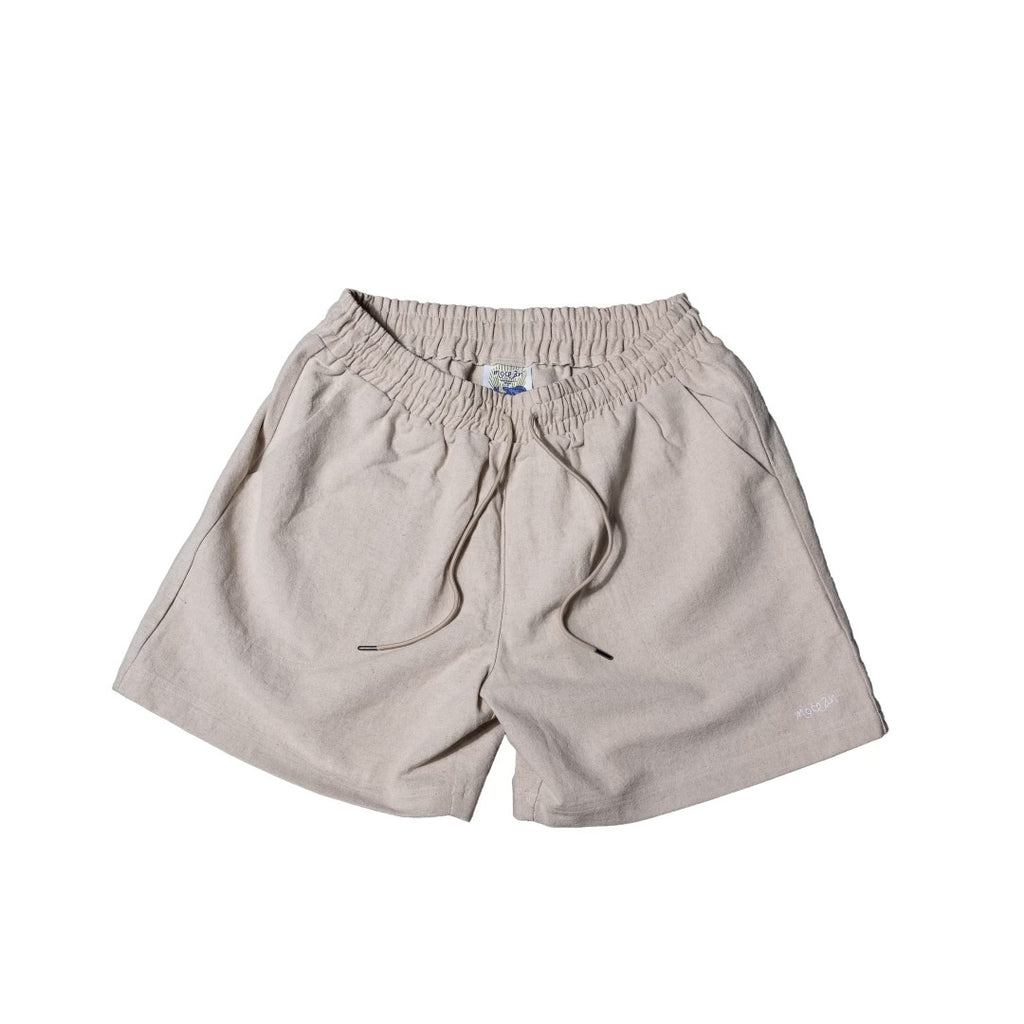 Beige Linen Shorts