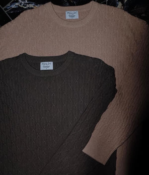 Mocean Chain Knit Sweater in Olive